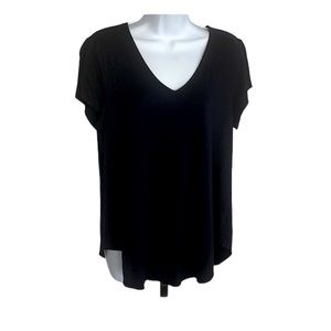 Alfani Navy Blue Tee Short sleeve V Neck L